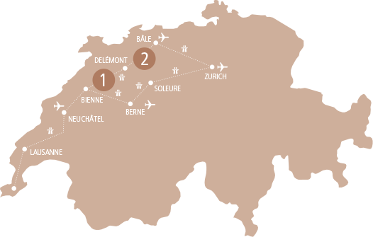 Swissmetal Industries - Location - Reconvilier & Dornach